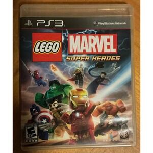Lego Marvel Super Heroes Sony PlayStation 3 PS3 Video Game with Manual